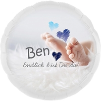 Persönlicher Folienballon - Endlich bist Du da!
