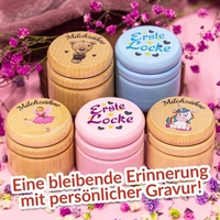 Personalisierbare Milchzahndose oder Lockendose
