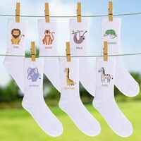Personalisierbare Socken - Zootiere