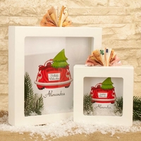 Personalisierte Spardose mit Weihnachtsmotiv