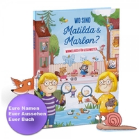 Personalisiertes Kinderbuch - Wimmelbuch für Geschwister