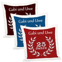 Personalisiertes Kissen – Silberhochzeit