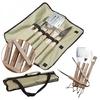 Premium Grillbesteck - 5-teilig mit Gravur