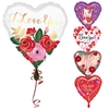 Romantische Ballons zum Valentinstag