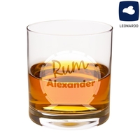 Rum-Glas mit Gravur
