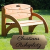 Rustikale Bank - Papas Ruheplatz