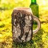 Rustikaler Holz-Bierkrug