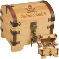 Schatztruhe - Piratenkopf