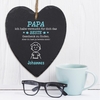 Schieferherz - Das beste Geschenk für Papa