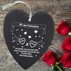 Schieferherz - Valentinstag mit Personalisierung
