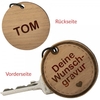 Schlüsselanhänger - Rund mit Wunschgravur