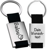 Schlüsselanhänger Hund / Katze mit Name