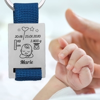 Schlüsselanhänger zur Geburt