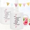 Schwesternbecher - Kreuzworträtsel mit Personalisierung