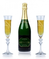 Sekt Geschenkset - Kessler Jägergrün Riesling Brut