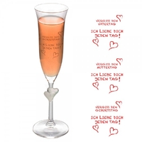 Sektglas - Vergiss den Geburtstag - mit Personalisierung