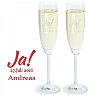 Sektglas Set - Ja!