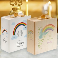 Sparbuch zur Taufe - Regenbogen mit Personalisierung