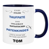 Tasse für Taufpaten