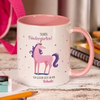 Tasse zur Einschulung - Einhorn