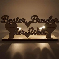 Teelichthalter - Bester Bruder