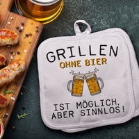 Topflappenset - Grillen ohne Bier