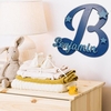 Türschild - Buchstabe und Name