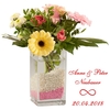 Vase mit Unendlichkeitszeichen und Personalisierung