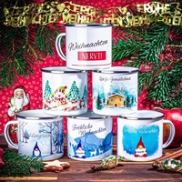 Weihnachtstasse aus Metall mit Personalisierung