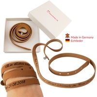 Wickelarmband Leder mit Gravur