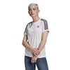 Adidas 3 Stripes T-Shirt Shirts für Damen Weiß