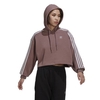 Adidas Adicolor Classics Cropped Hoodie Hoodies für Damen Lila