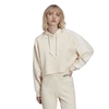 Adidas Cropped Hoodie Hoodies für Damen Beige