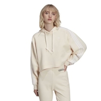 Adidas Cropped Hoodie Hoodies für Damen Beige