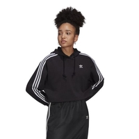Adidas Cropped Hoodie Hoodies für Damen Schwarz