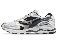 Mizuno Wave Rider 10 Sneaker für Unisex White / Silver / Black