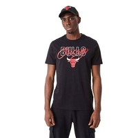 New Era Chicago Bulls Tee Shirts für Herren Schwarz