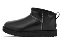 UGG Classic Ultra Mini Leather Boots/Stiefeletten für Damen Black