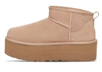 UGG Classic Ultra Mini Plateau Boots/Stiefeletten für Damen Beige