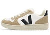 Veja V-10 Chromfree Leather Sneaker für Herren White/black/sahara