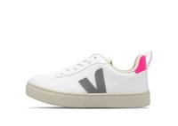 Veja V-10 LACES CWL Sneaker für Kinder White/grey/pink