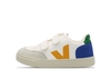 Veja V-12 Chromfree Leather Sneaker für Kinder White/multico/indigo