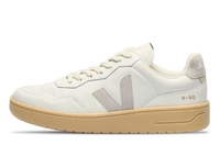Veja V-90 Leather Sneaker für Damen White / Light Grey / Natural