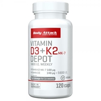 Vitamin D3 + K2 Depot 120 Caps