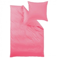 Curt Bauer Uni-Mako-Satin Bettwäsche Pink 135x200+80x80