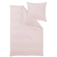 Curt Bauer Uni-Mako-Satin Bettwäsche Rosé 135x200+40x80