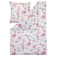 Estella Mako-Batist Bettwäsche Exquisit Fleur Maulbeer 135x200+80x80