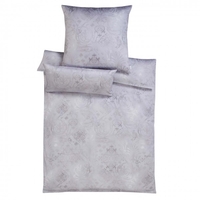 Estella Mako-Interlock-Jersey Bettwäsche Atelier Gregorio Silber 155x220+80x80