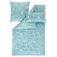 Estella Mako-Satin Bettwäsche Atelier Soraya Petrol 155x200+80x80+40x80