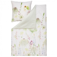 Estella Mako-Satin Bettwäsche Impulse Meadow Grün 155x200+80x80